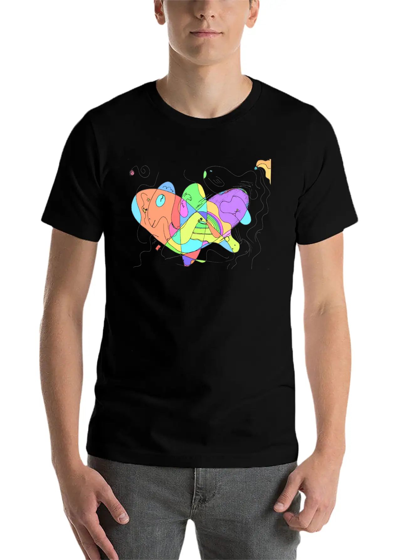 Creative Space Art Breathable Soft Cotton T-Shirt – Timeless Casual Look