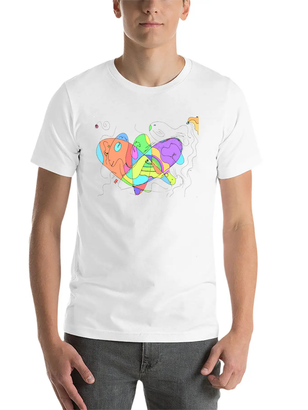 Creative Space Art Breathable Soft Cotton T-Shirt – Timeless Casual Look