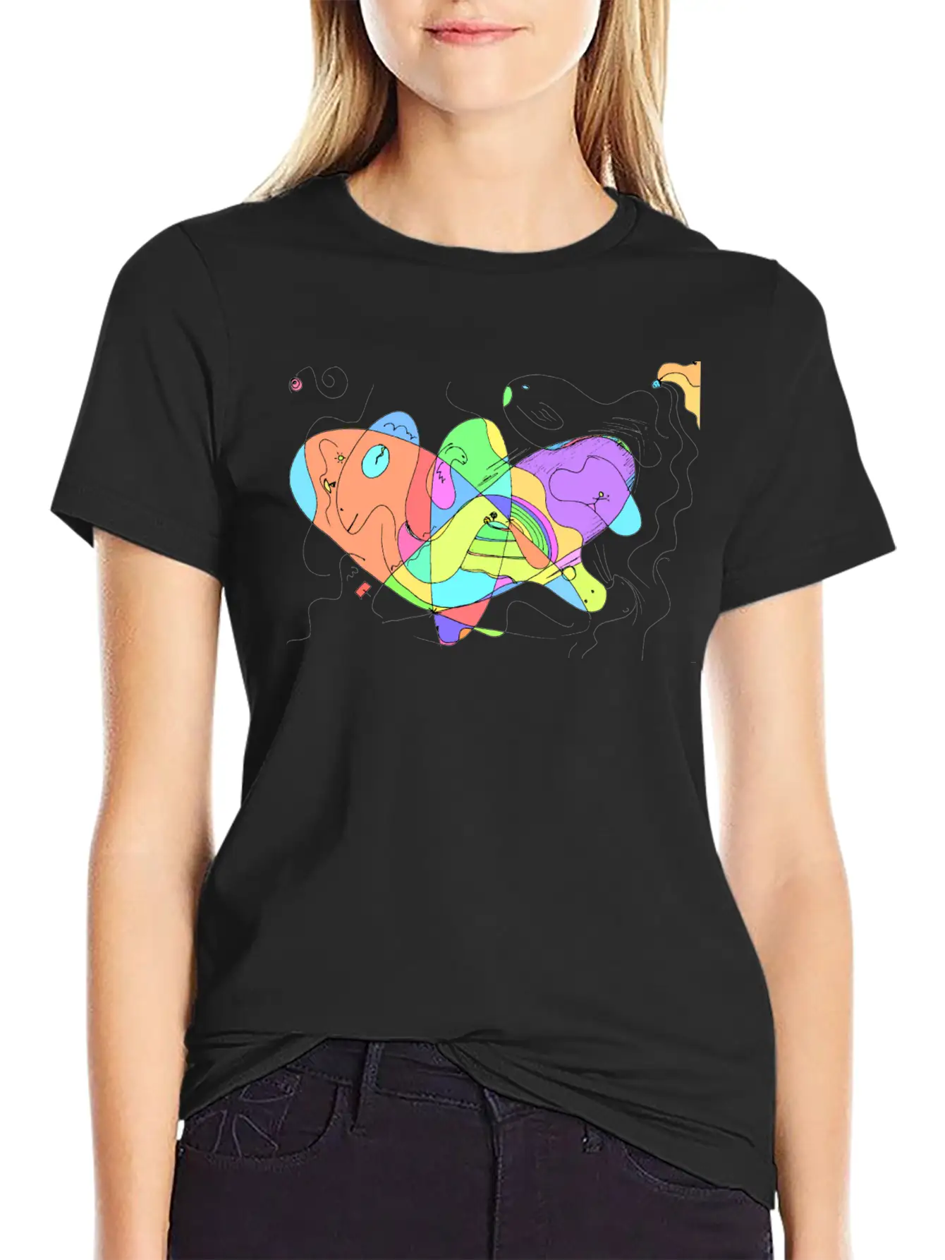 Creative Space Art Breathable Soft Cotton T-Shirt – Timeless Casual Look
