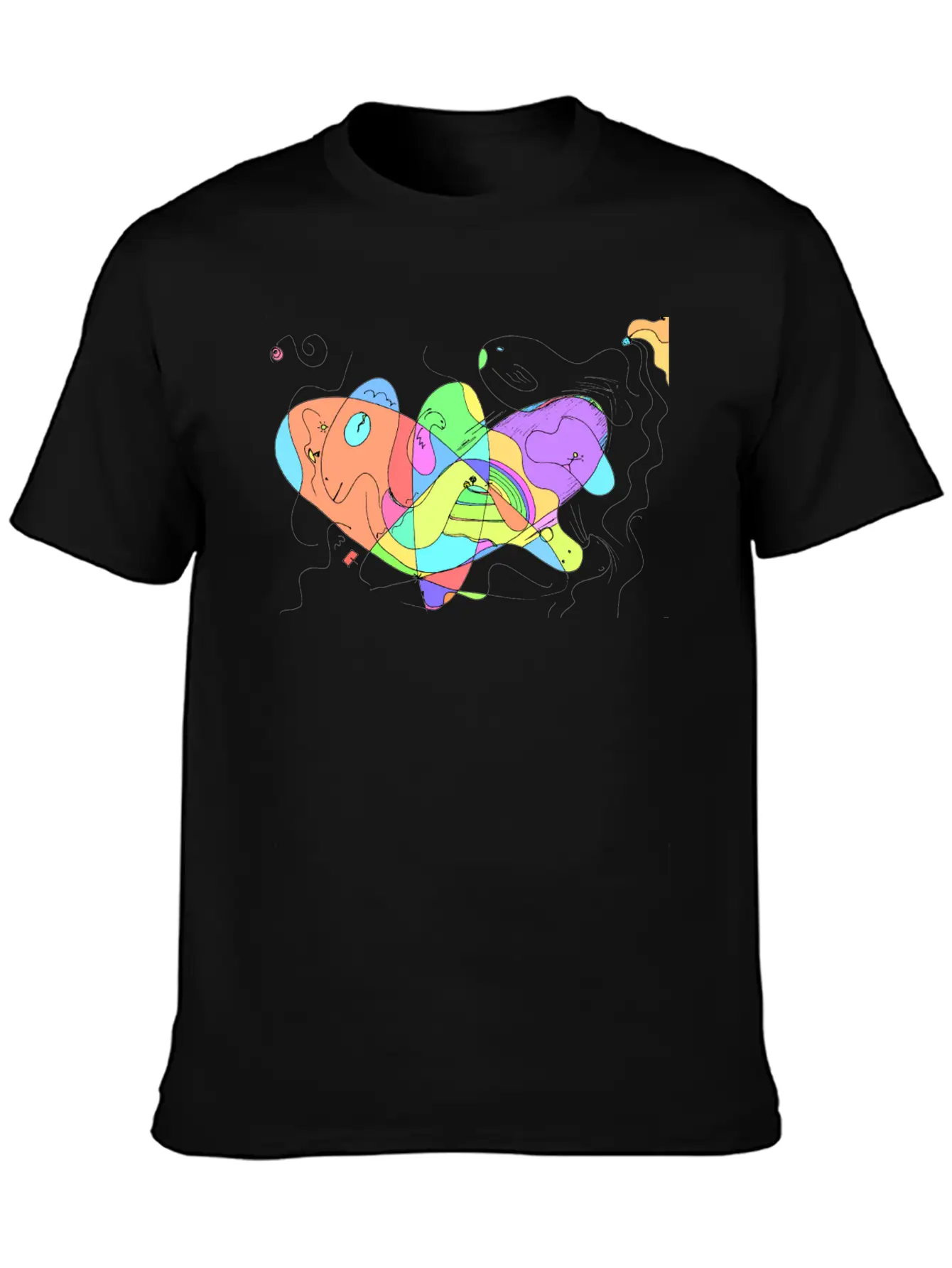 Creative Space Art Breathable Soft Cotton T-Shirt – Timeless Casual Look