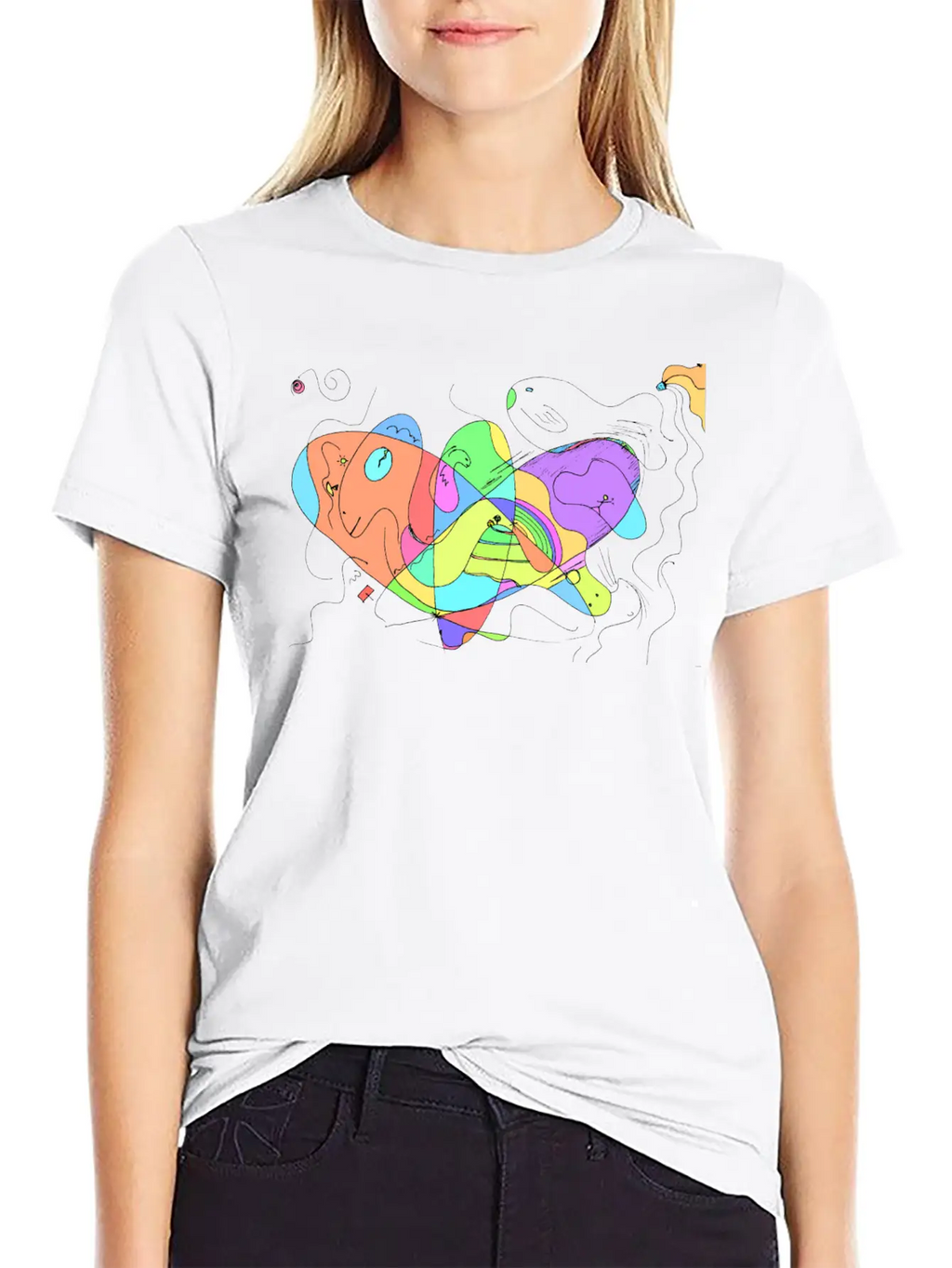 Creative Space Art Breathable Soft Cotton T-Shirt – Timeless Casual Look