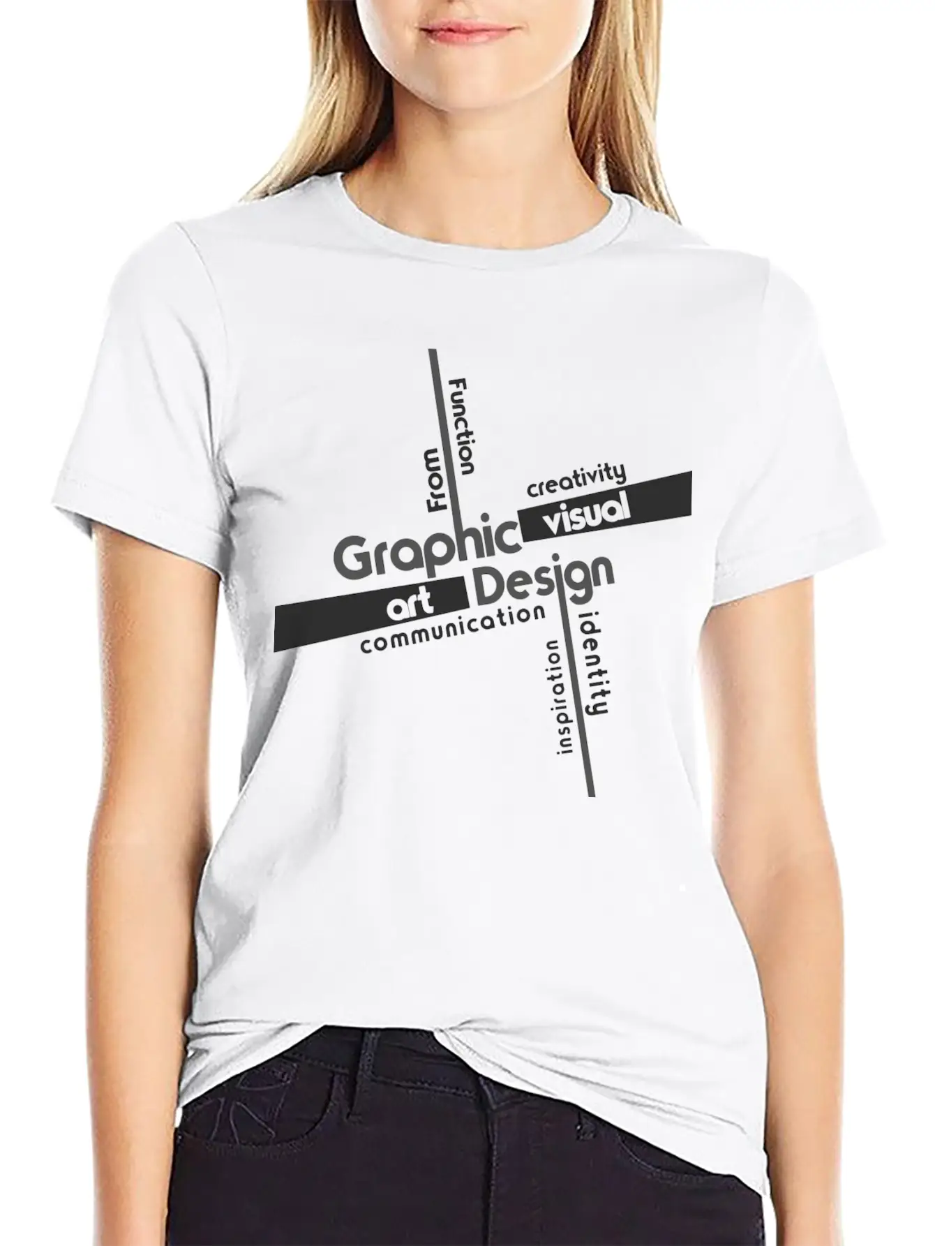 Creativity In Design Timeless Short Sleeve Tee – Comfy And Minimalist Design
