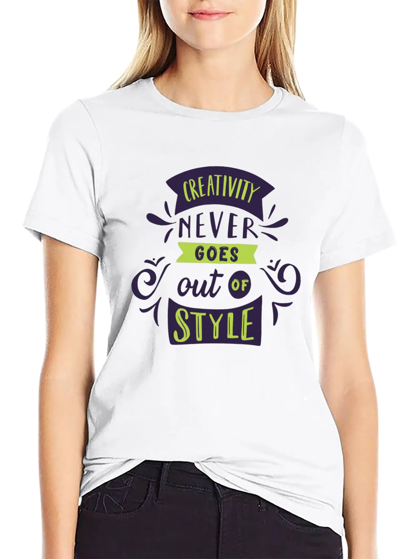 Creativity Never Goes Out Of Style Basic Graphic T-Shirt – Daily Comfort In Soft Cotton