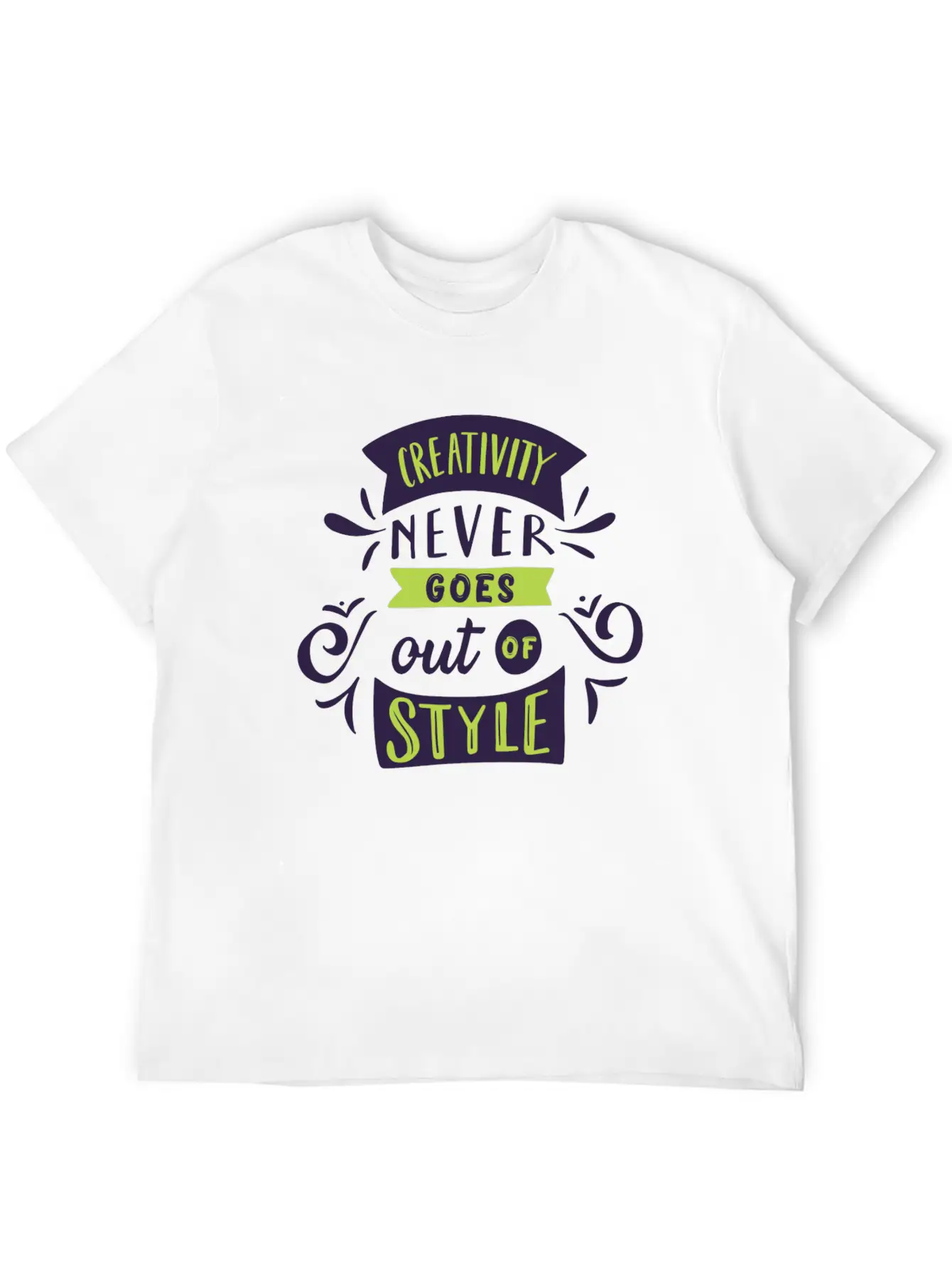 Creativity Never Goes Out Of Style Basic Graphic T-Shirt – Daily Comfort In Soft Cotton