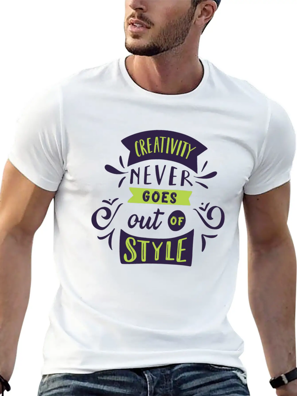 Creativity Never Goes Out Of Style Basic Graphic T-Shirt – Daily Comfort In Soft Cotton