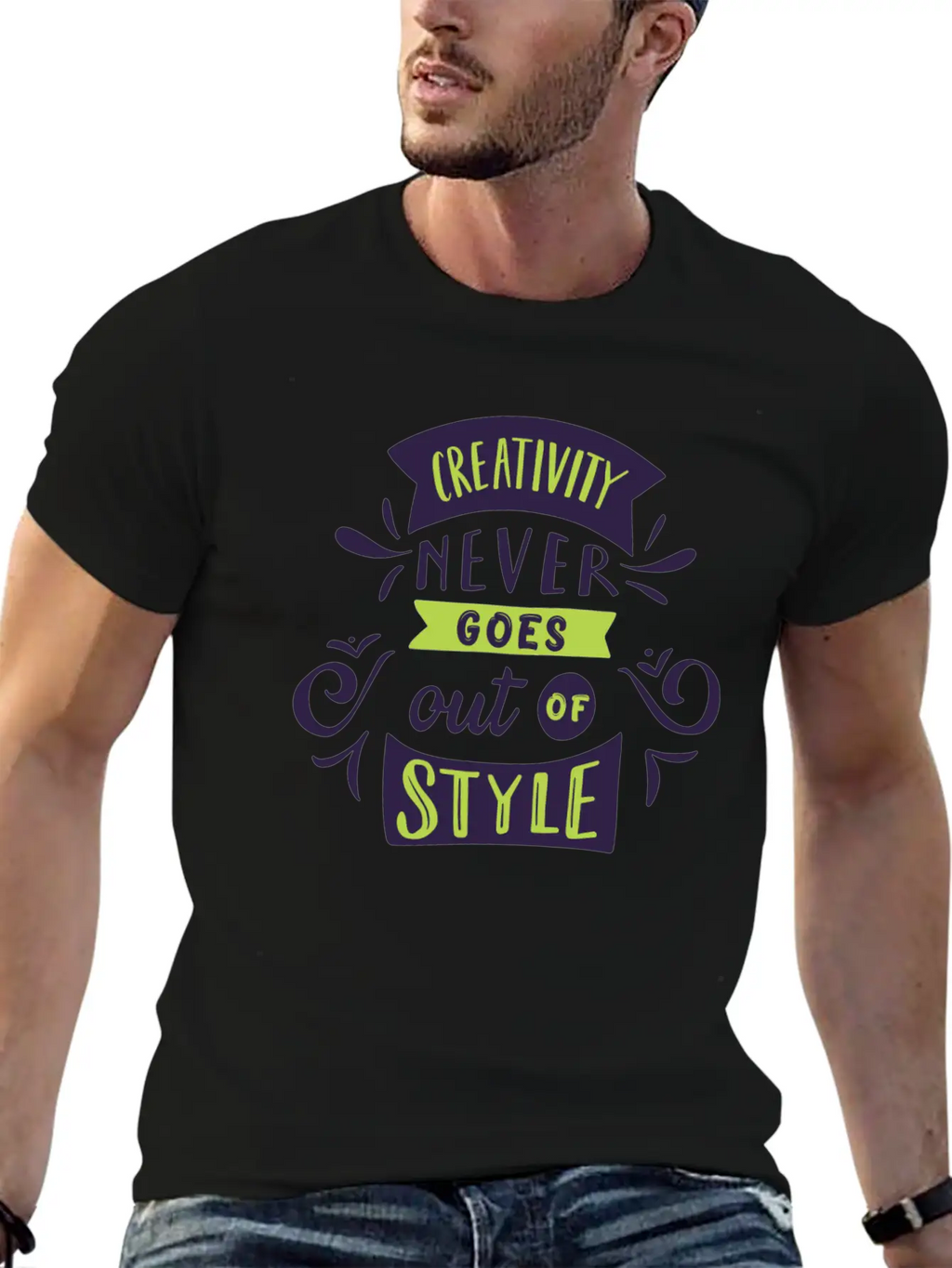 Creativity Never Goes Out Of Style Basic Graphic T-Shirt – Daily Comfort In Soft Cotton