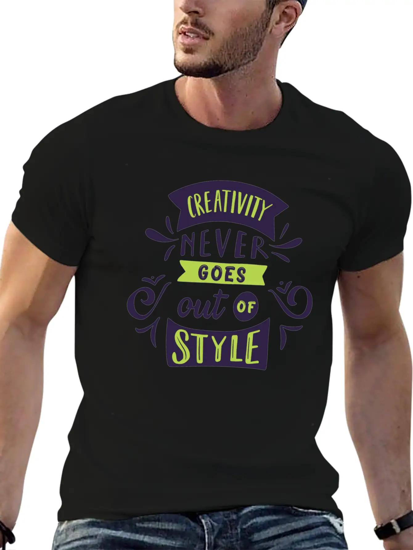 Creativity Never Goes Out Of Style Basic Graphic T-Shirt – Daily Comfort In Soft Cotton