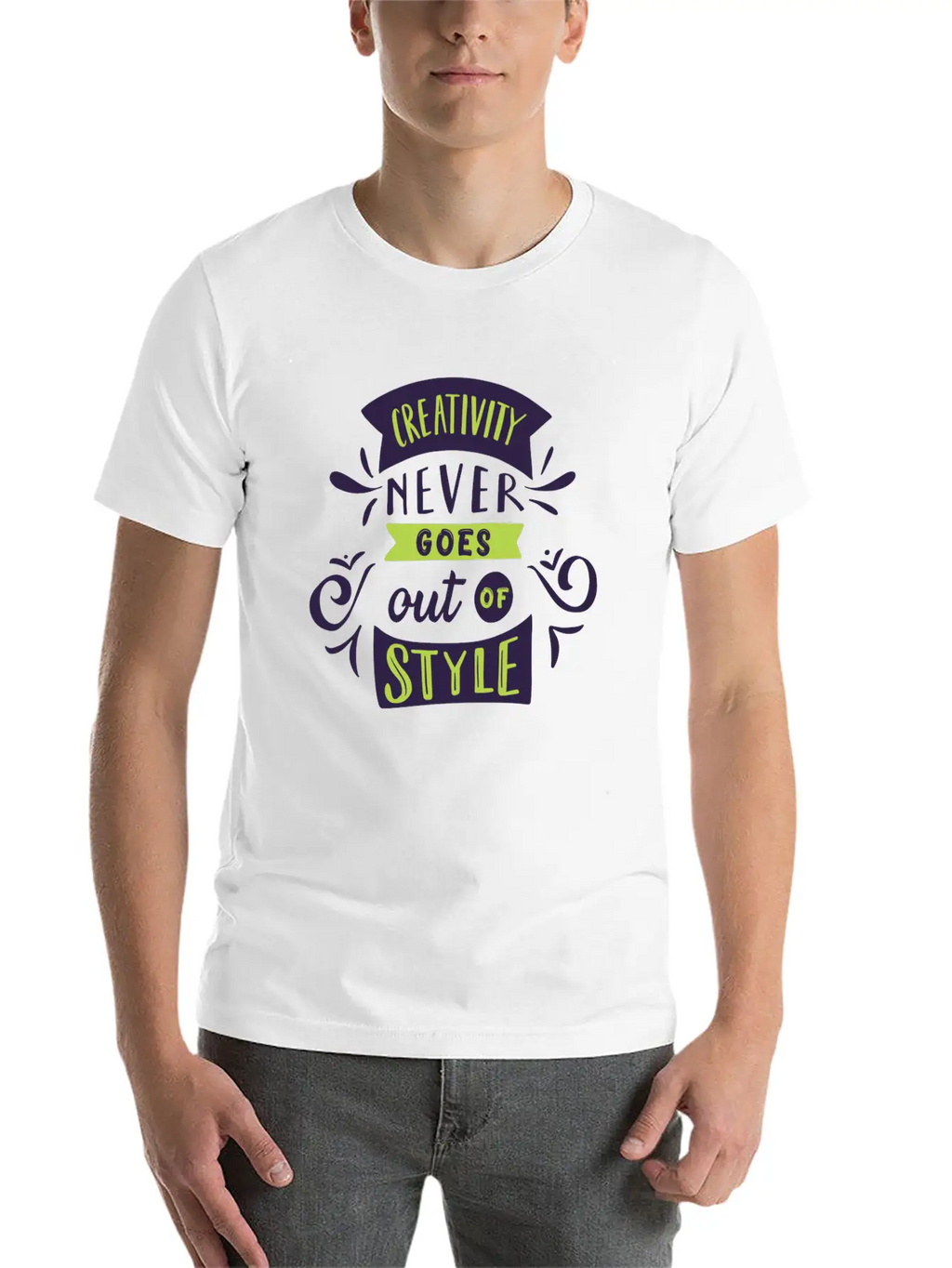 Creativity Never Goes Out Of Style Basic Graphic T-Shirt – Daily Comfort In Soft Cotton