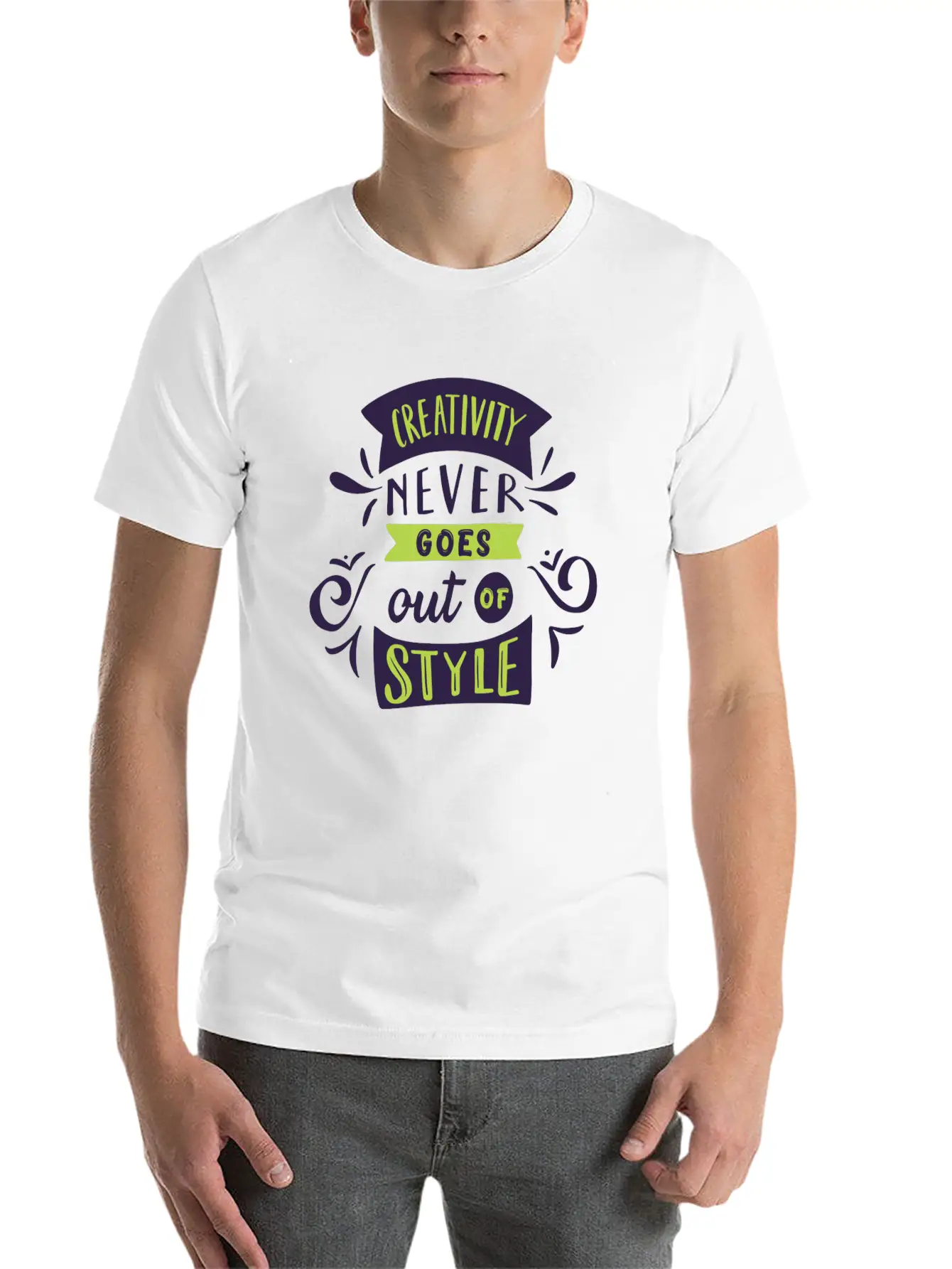 Creativity Never Goes Out Of Style Basic Graphic T-Shirt – Daily Comfort In Soft Cotton
