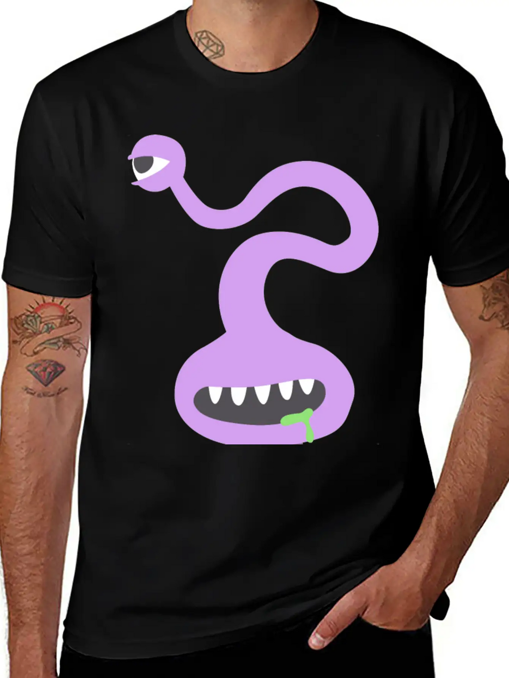 Creepy Monster Stylish Everyday T-Shirt – Unisex Basic Cotton Tee