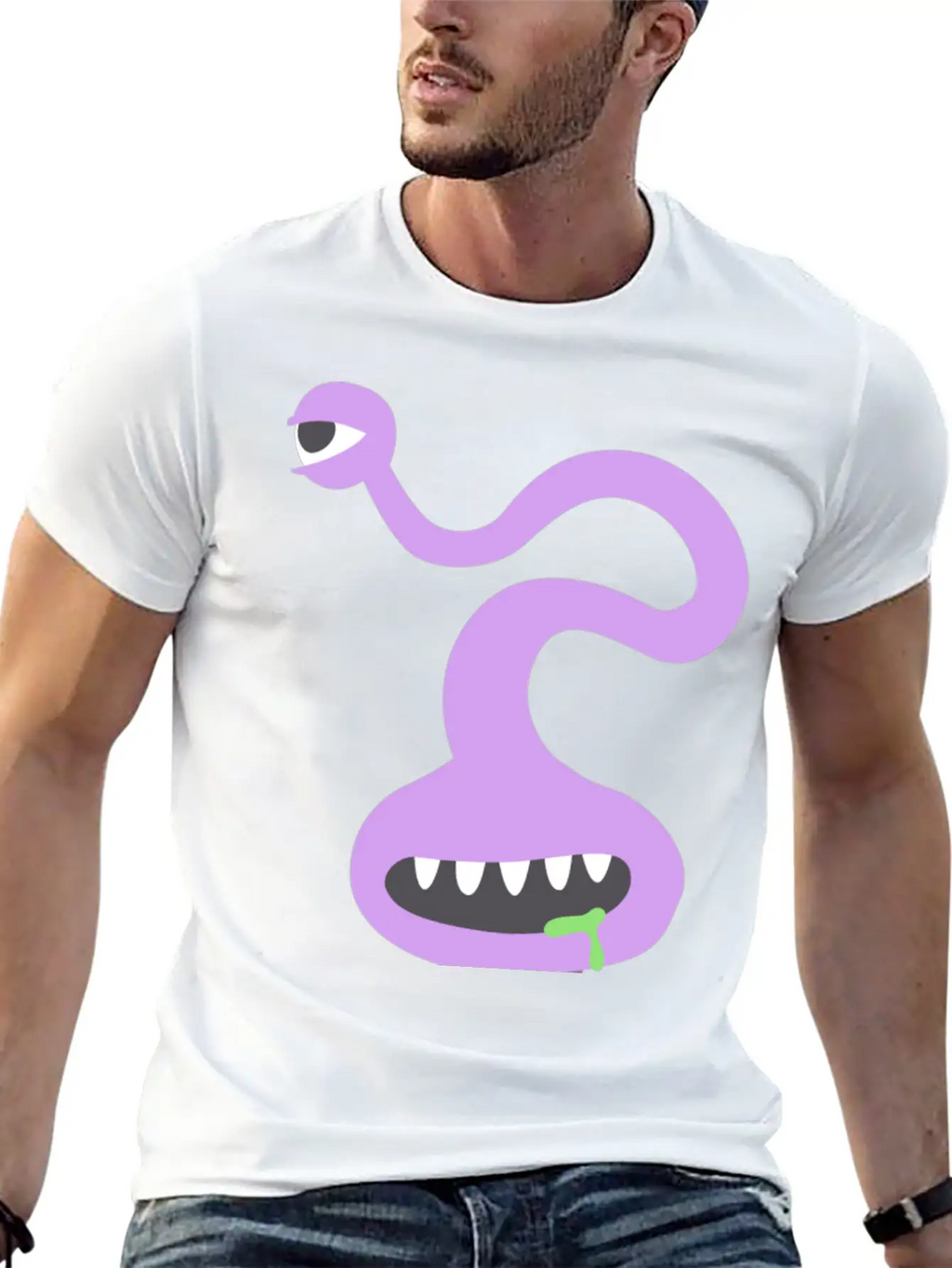 Creepy Monster Stylish Everyday T-Shirt – Unisex Basic Cotton Tee
