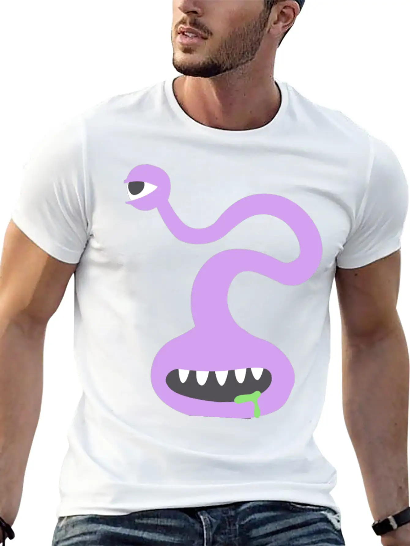 Creepy Monster Stylish Everyday T-Shirt – Unisex Basic Cotton Tee