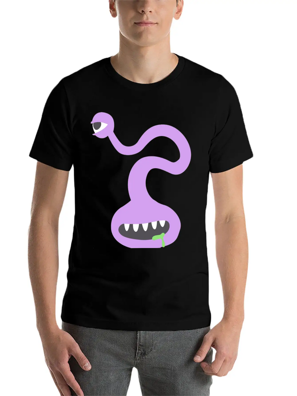 Creepy Monster Stylish Everyday T-Shirt – Unisex Basic Cotton Tee