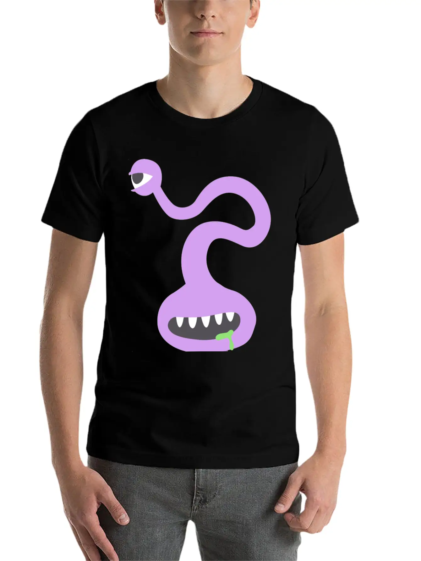 Creepy Monster Stylish Everyday T-Shirt – Unisex Basic Cotton Tee