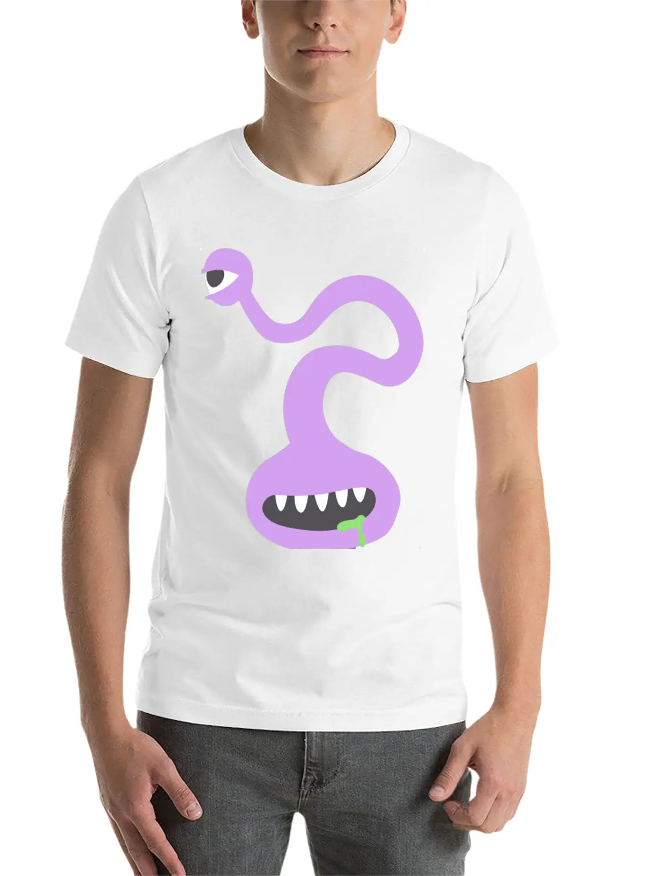 Creepy Monster Stylish Everyday T-Shirt – Unisex Basic Cotton Tee