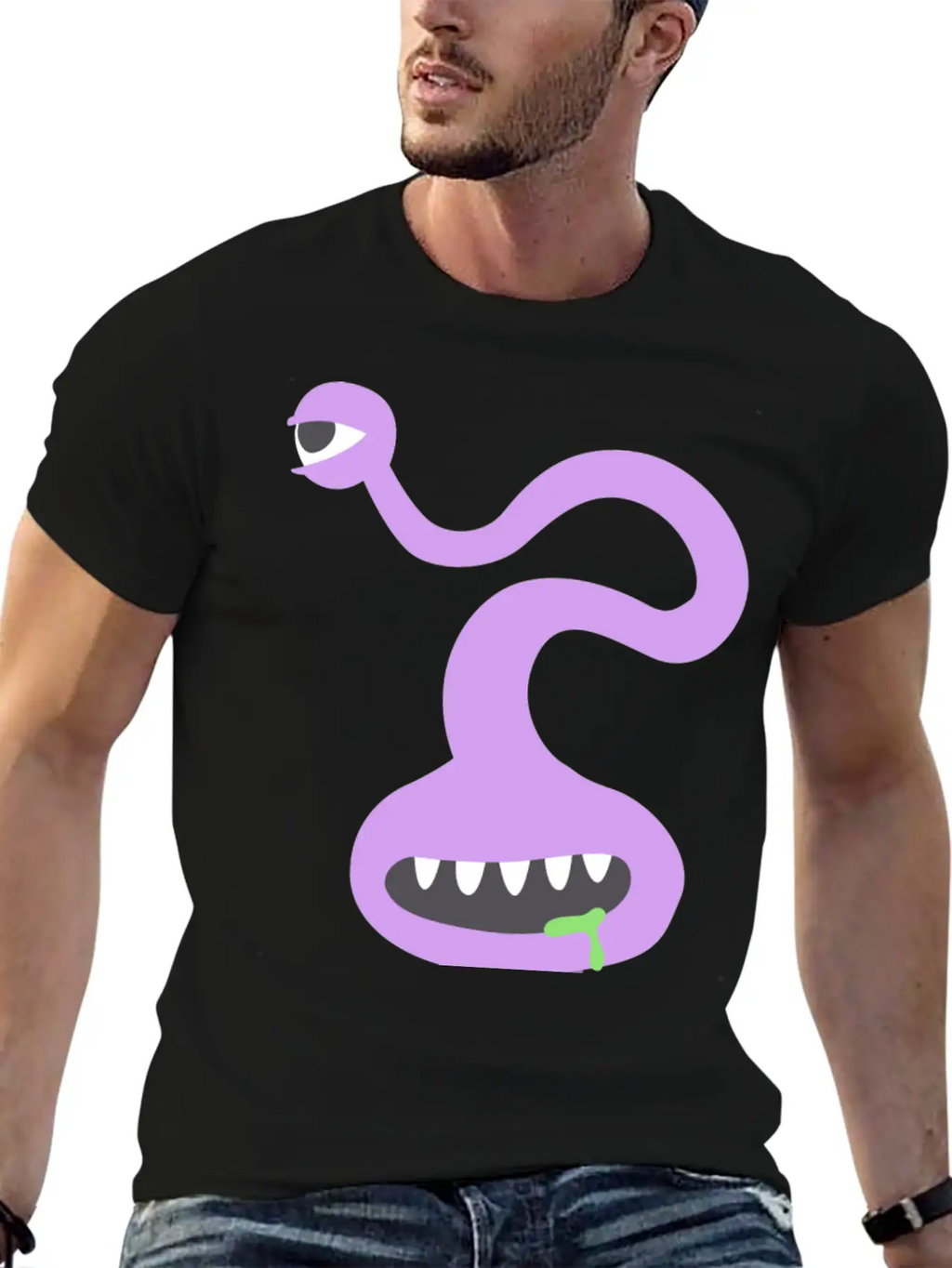 Creepy Monster Stylish Everyday T-Shirt – Unisex Basic Cotton Tee