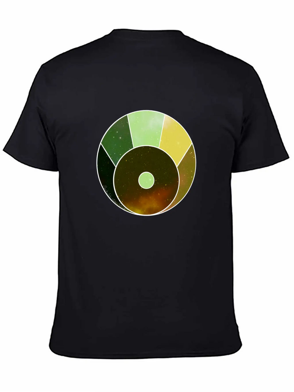 Crescent Moon Above (yellow And Green) Timeless Short Sleeve Tee – Comfy And Minimalist Design