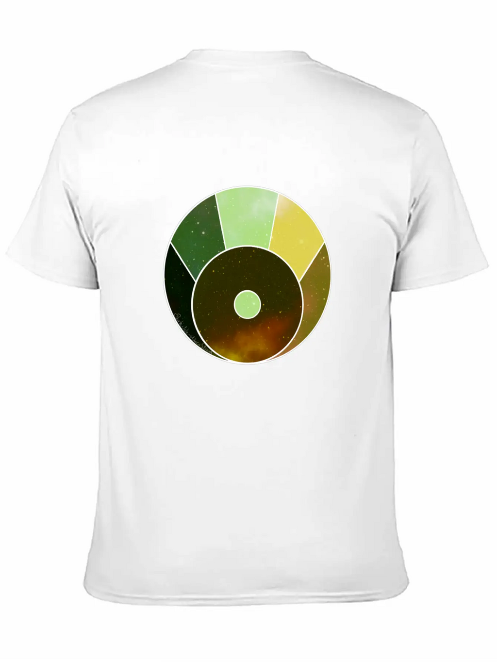 Crescent Moon Above (yellow And Green) Timeless Short Sleeve Tee – Comfy And Minimalist Design