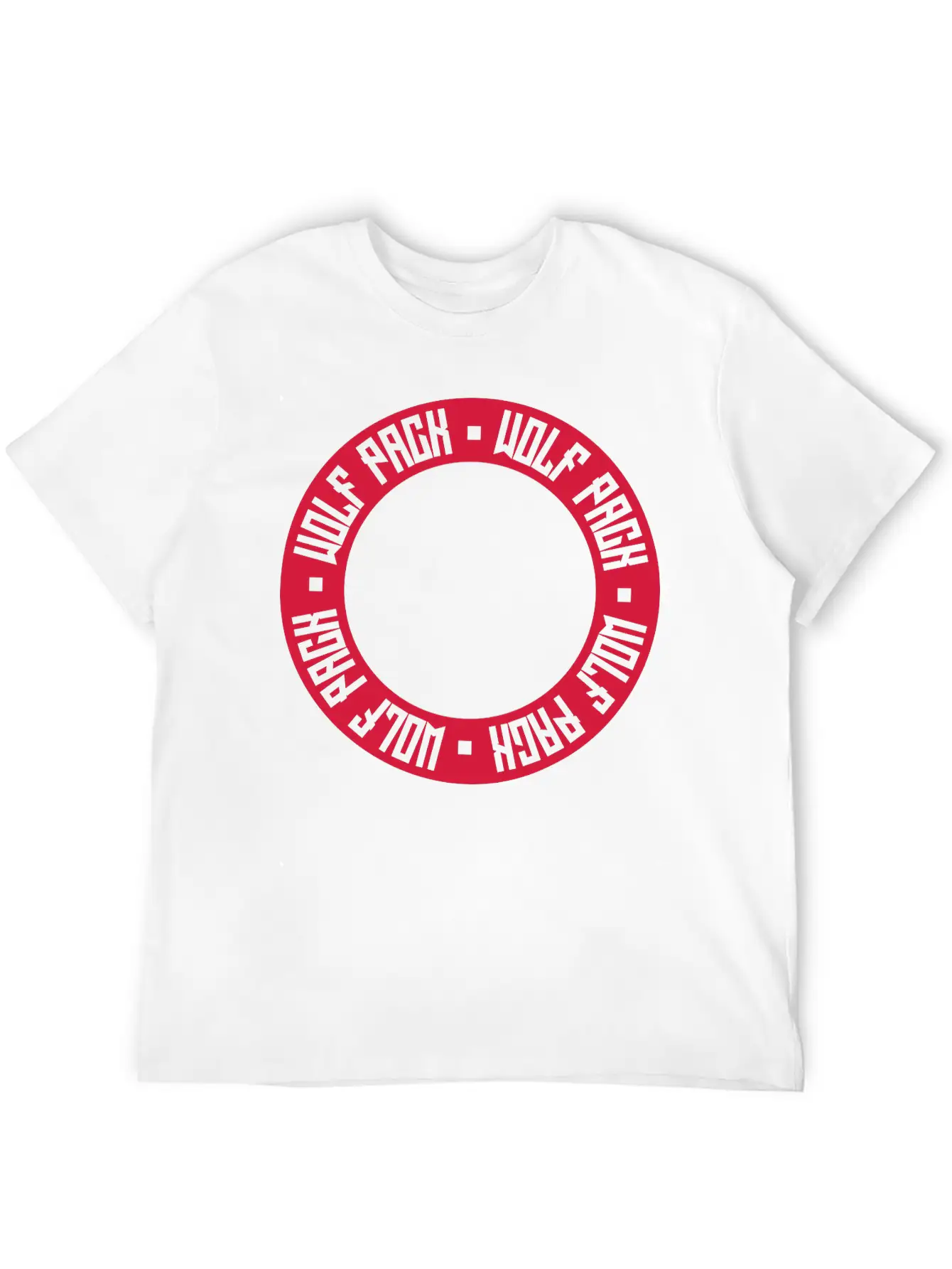 Crew Wolf Pack Essential Cotton Tee For Daily Outfits – Unisex Style