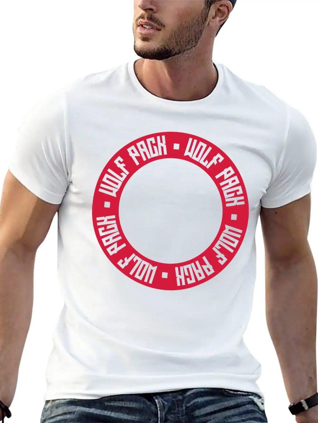Crew Wolf Pack Essential Cotton Tee For Daily Outfits – Unisex Style