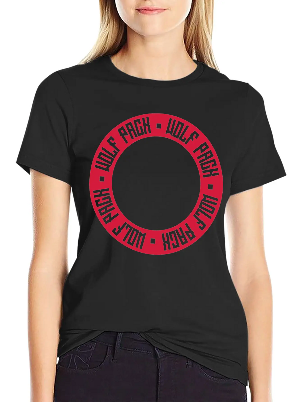 Crew Wolf Pack Essential Cotton Tee For Daily Outfits – Unisex Style