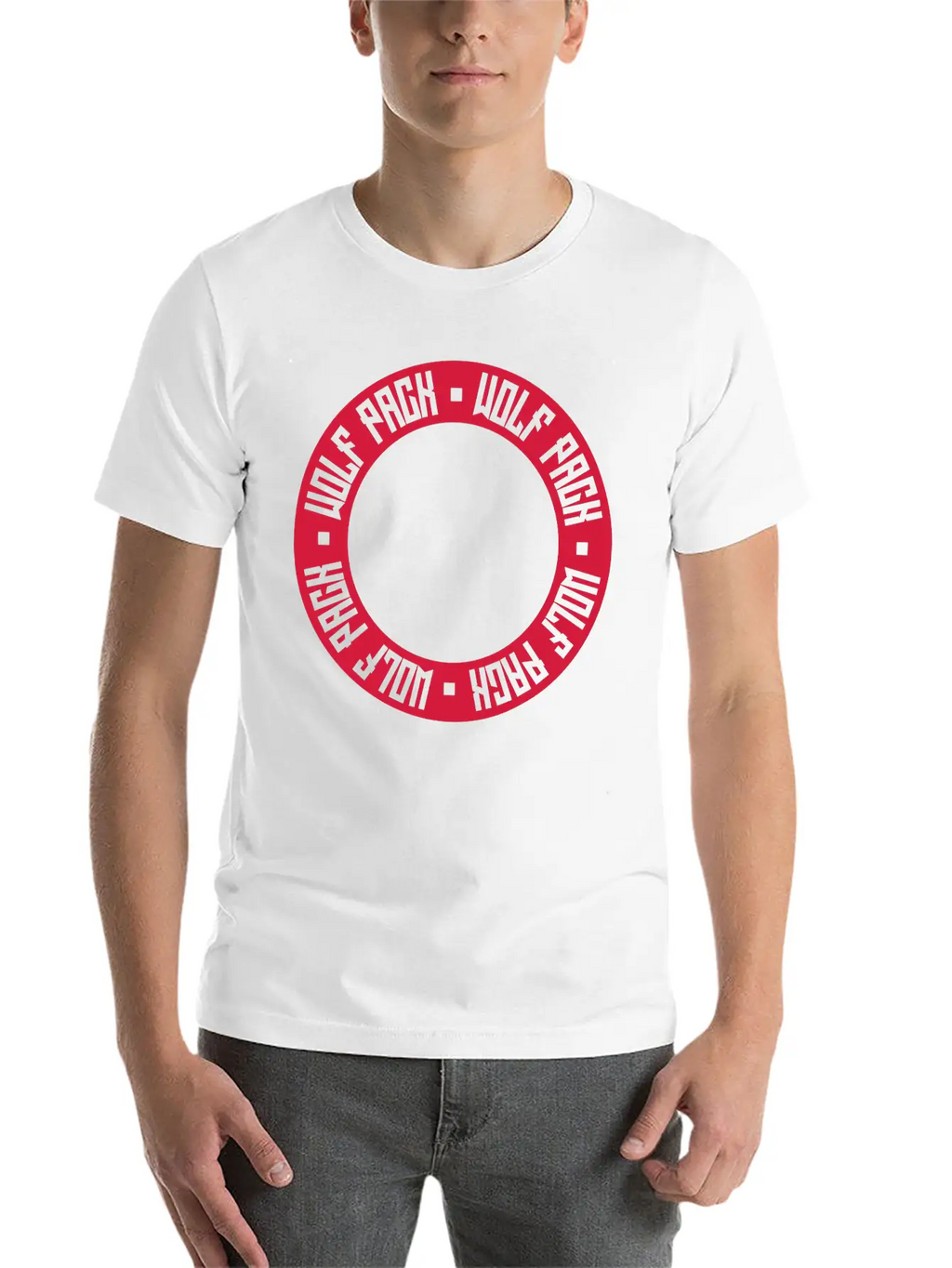 Crew Wolf Pack Essential Cotton Tee For Daily Outfits – Unisex Style