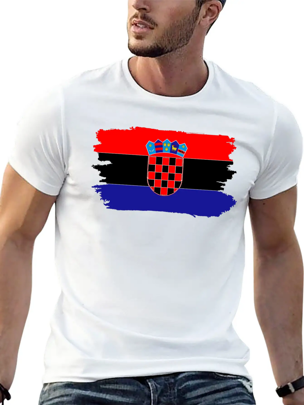 Croatia Proud Flag Breathable Soft Cotton T-Shirt – Timeless Casual Look