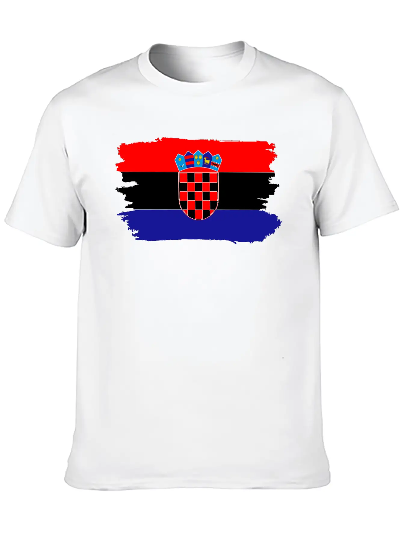 Croatia Proud Flag Breathable Soft Cotton T-Shirt – Timeless Casual Look