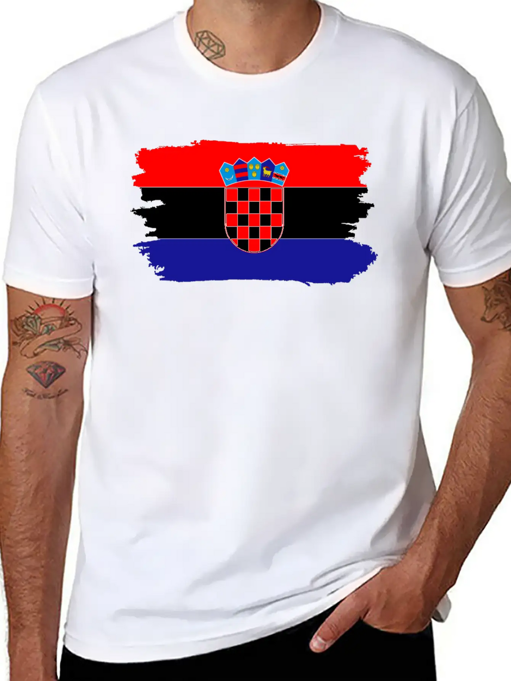 Croatia Proud Flag Breathable Soft Cotton T-Shirt – Timeless Casual Look