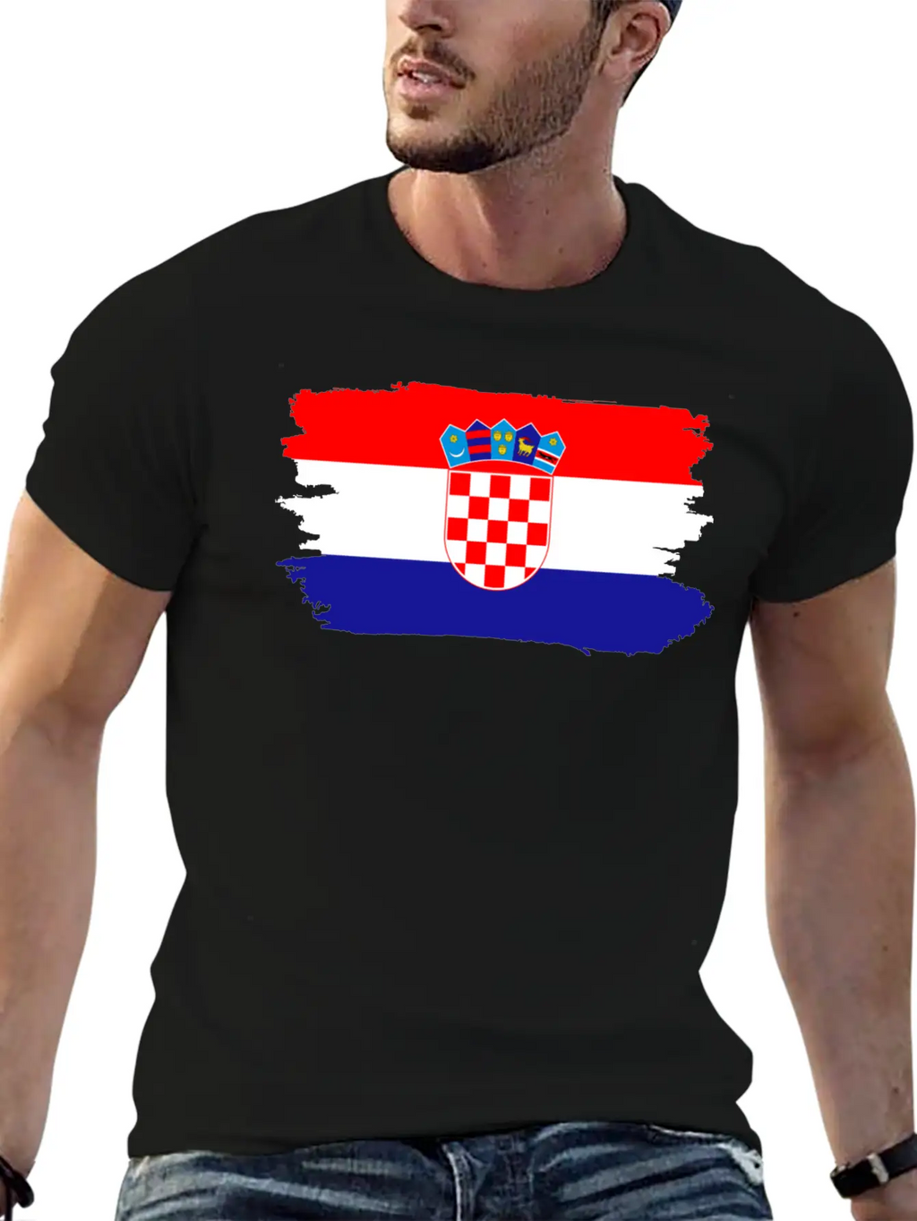 Croatia Proud Flag Breathable Soft Cotton T-Shirt – Timeless Casual Look