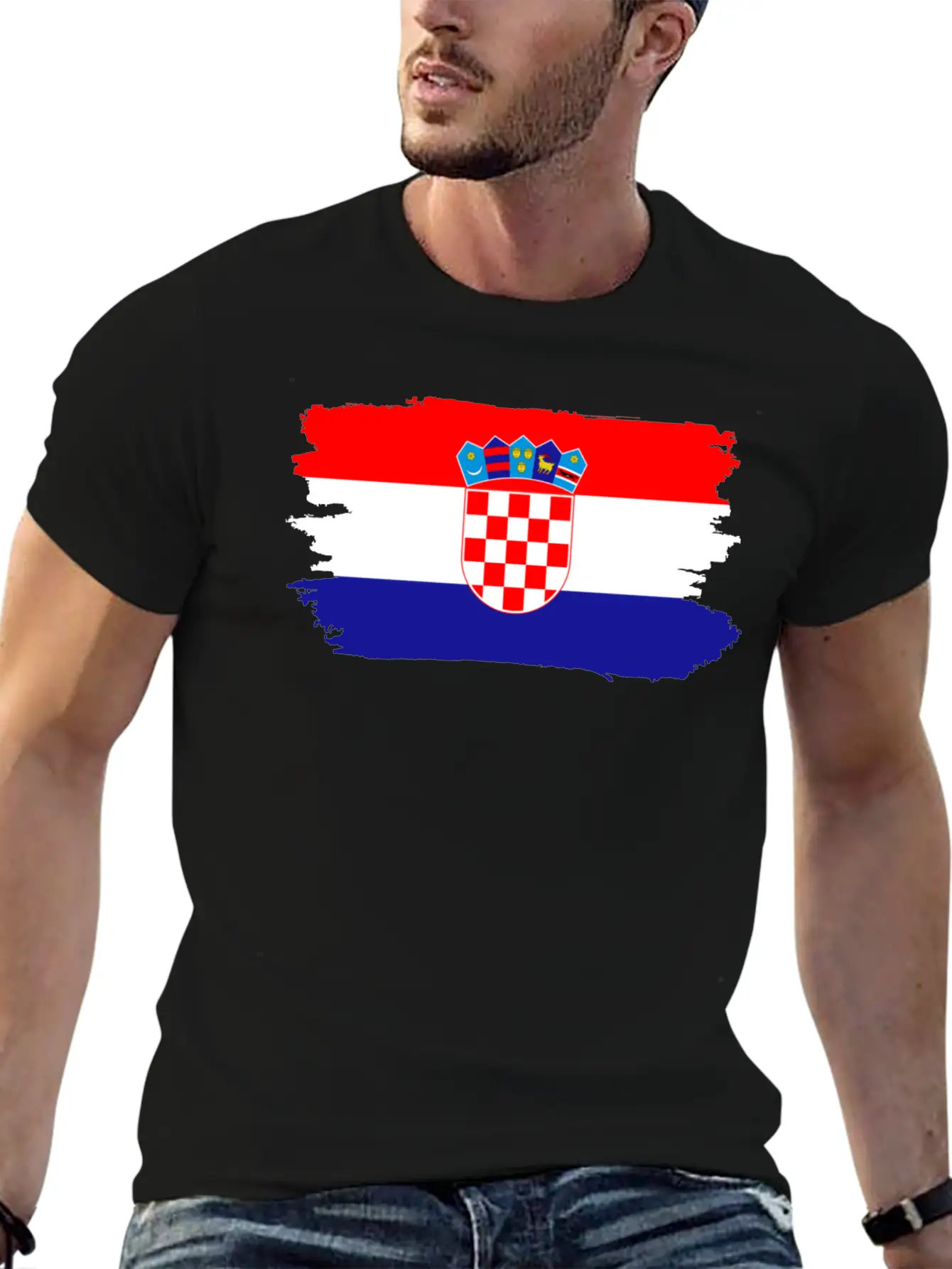 Croatia Proud Flag Breathable Soft Cotton T-Shirt – Timeless Casual Look