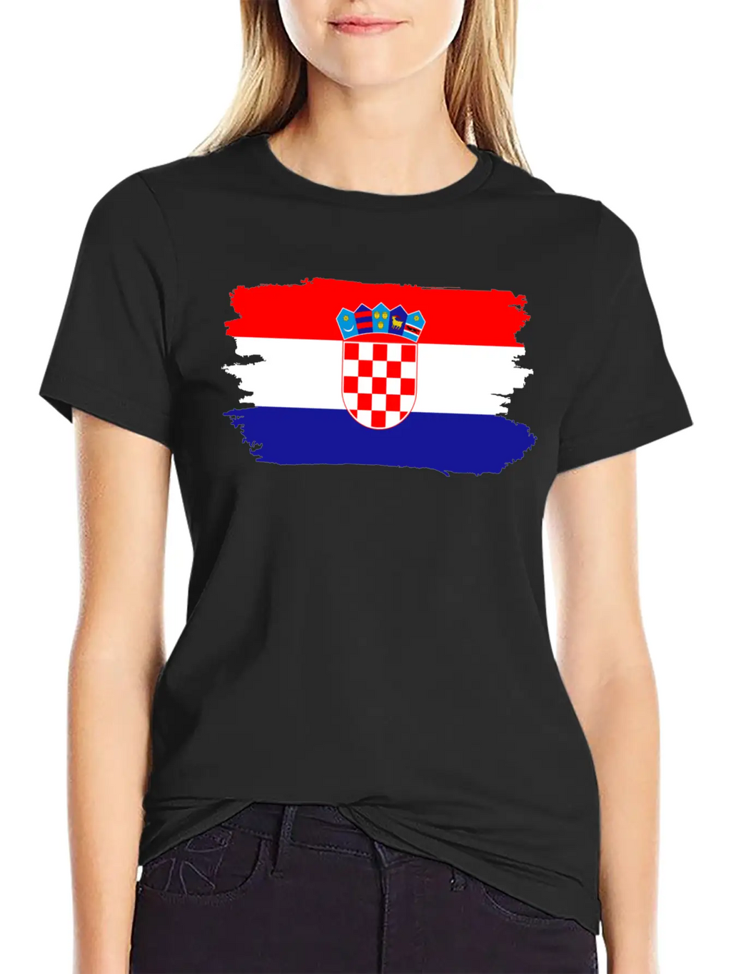 Croatia Proud Flag Breathable Soft Cotton T-Shirt – Timeless Casual Look