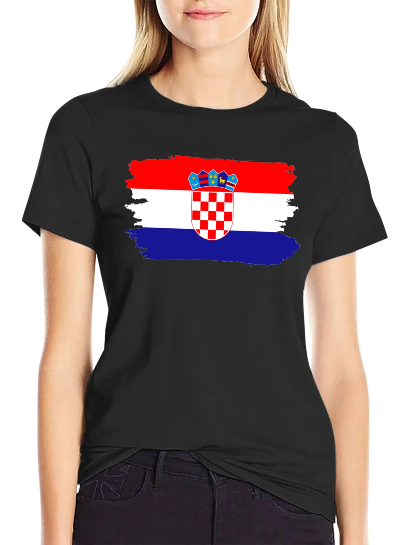 Croatia Proud Flag Breathable Soft Cotton T-Shirt – Timeless Casual Look