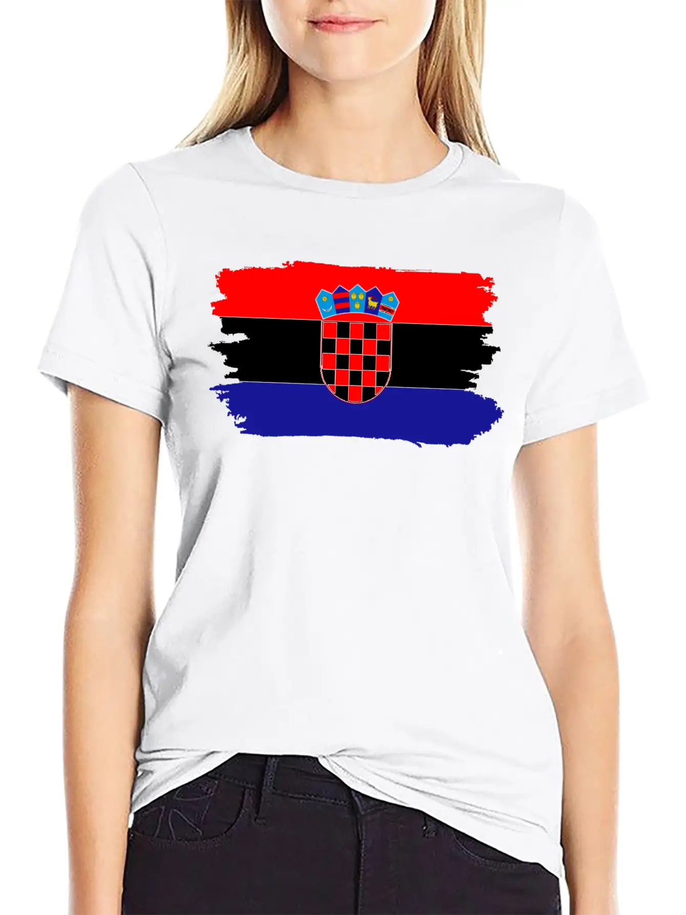 Croatia Proud Flag Breathable Soft Cotton T-Shirt – Timeless Casual Look