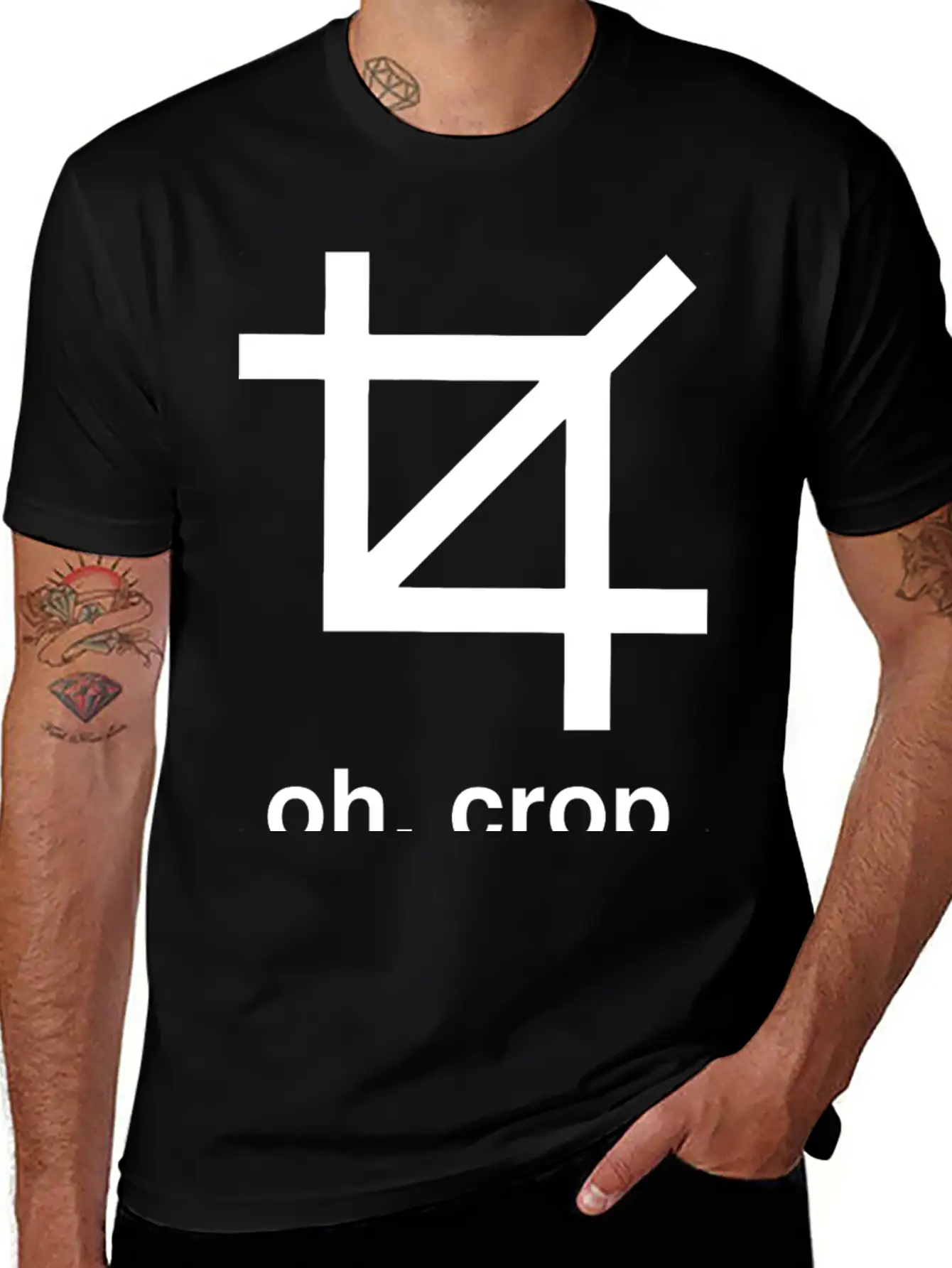 Crop - Oh Crop Breathable Graphic T-Shirt – Perfect For Casual Days