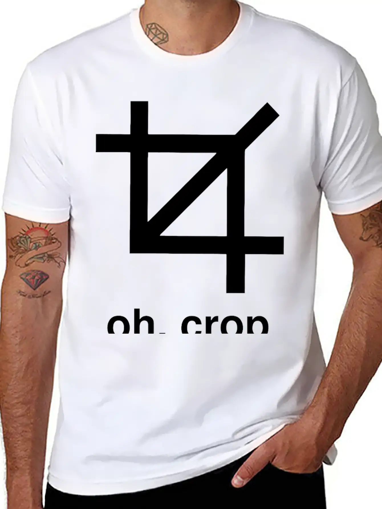 Crop - Oh Crop Breathable Graphic T-Shirt – Perfect For Casual Days