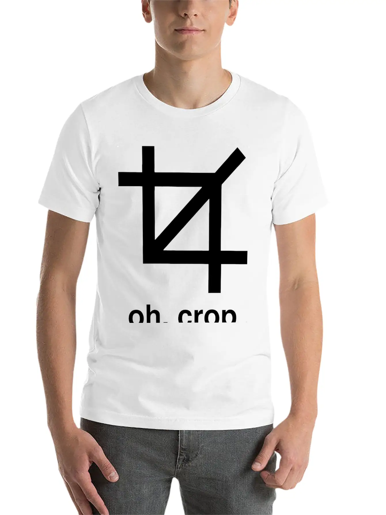 Crop - Oh Crop Breathable Graphic T-Shirt – Perfect For Casual Days