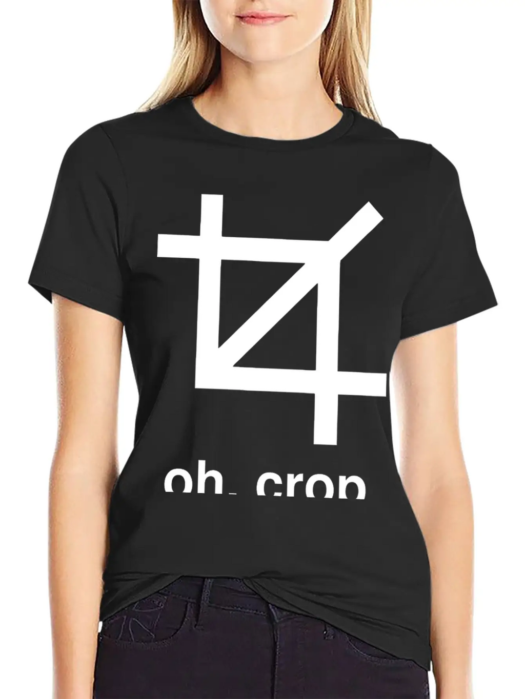 Crop - Oh Crop Breathable Graphic T-Shirt – Perfect For Casual Days
