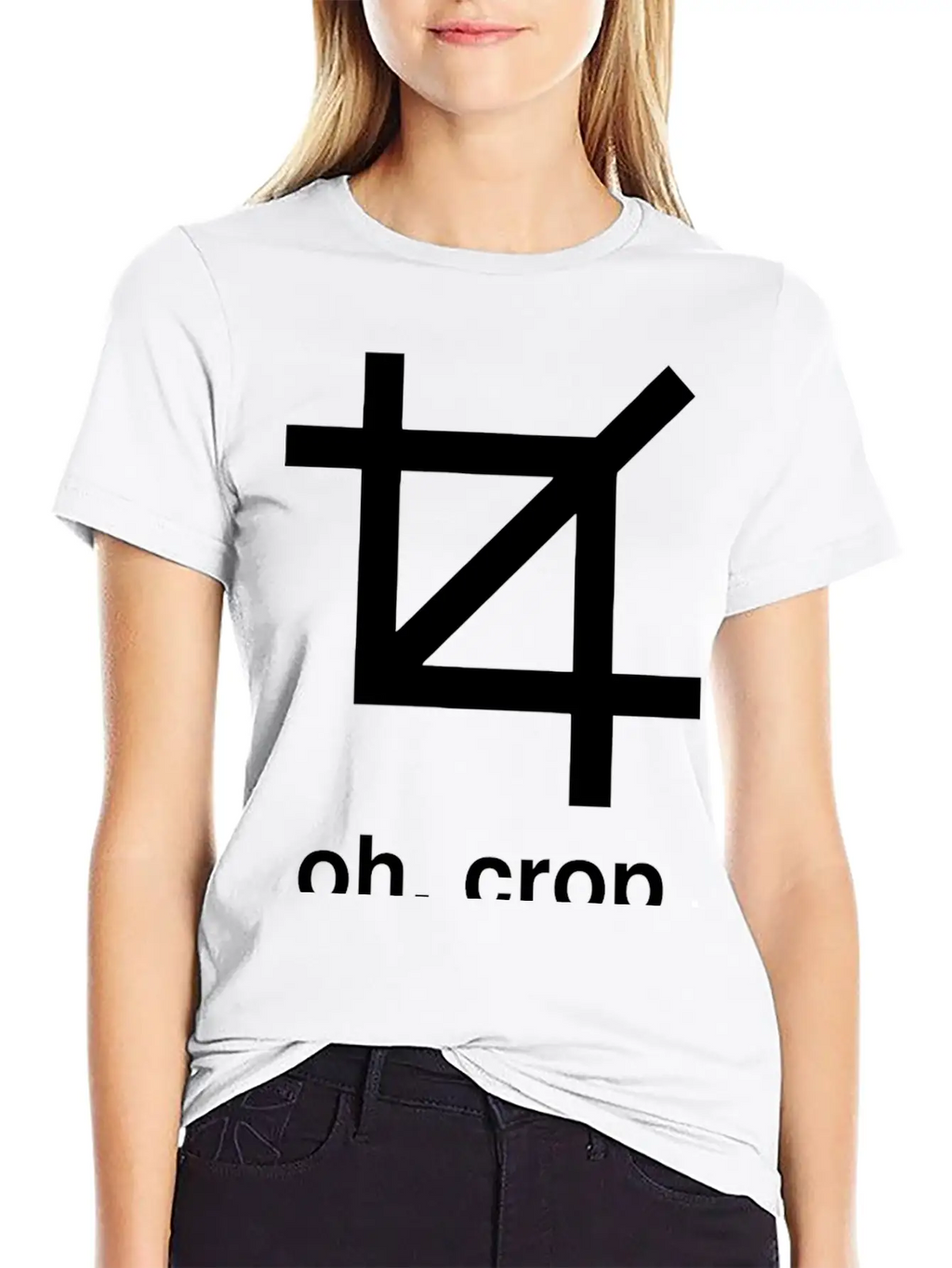 Crop - Oh Crop Breathable Graphic T-Shirt – Perfect For Casual Days
