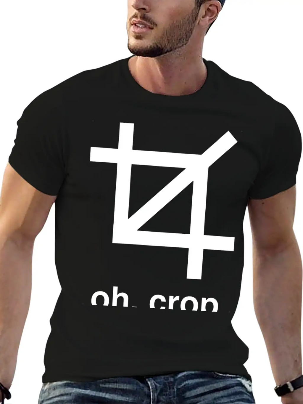 Crop - Oh Crop Breathable Graphic T-Shirt – Perfect For Casual Days