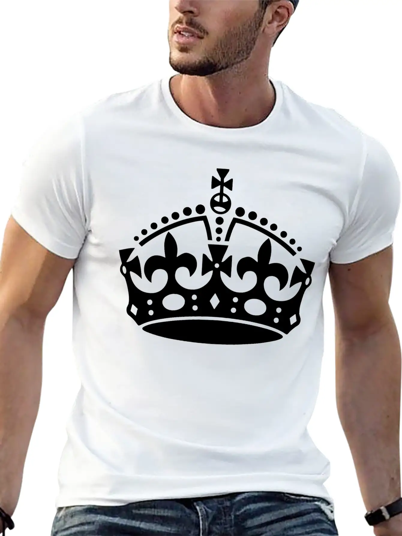 Crown Breathable Graphic T-Shirt – Perfect For Casual Days