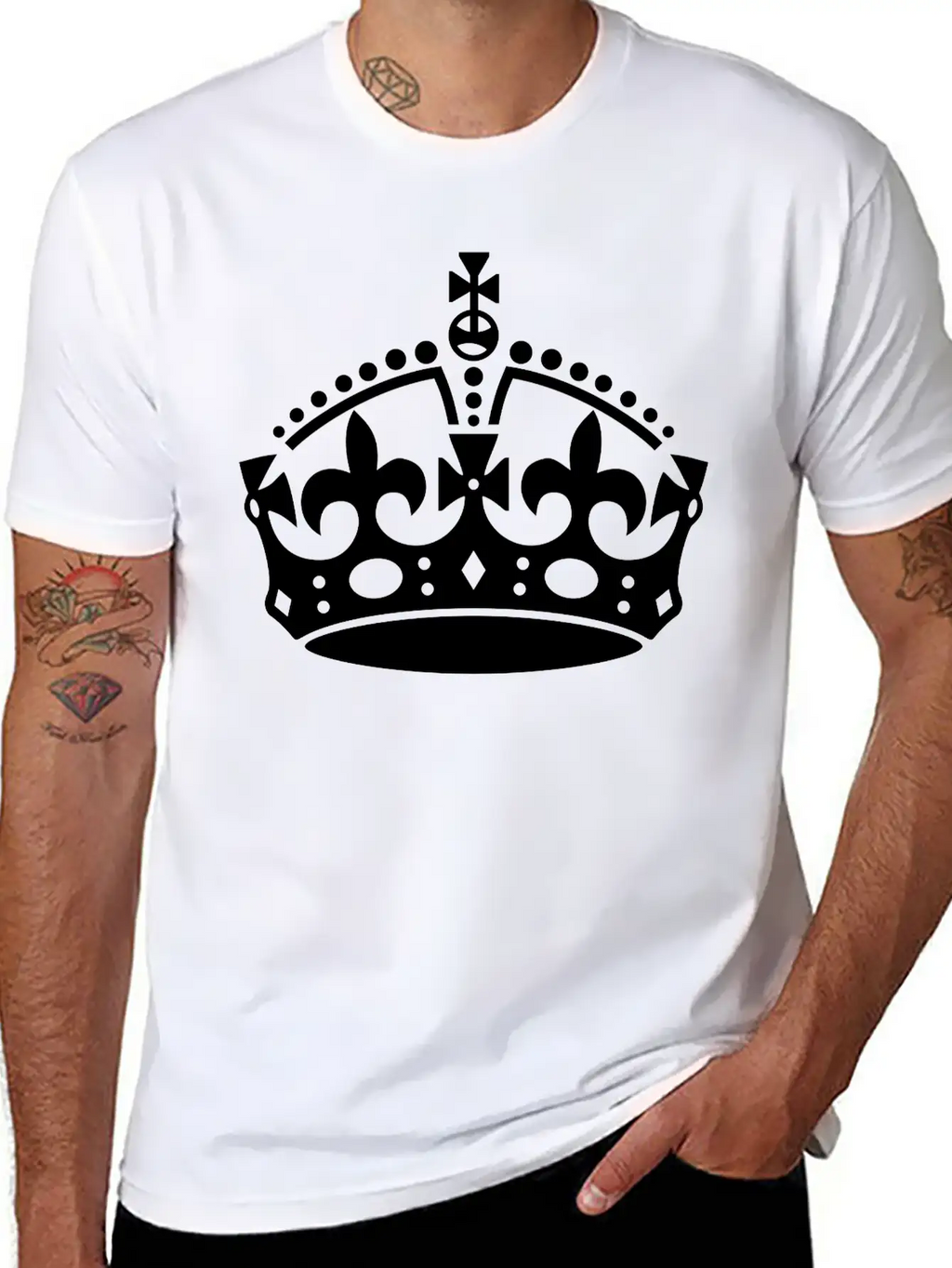 Crown Keep Calm Classic Cotton Tee – Unisex Comfort For Any Season