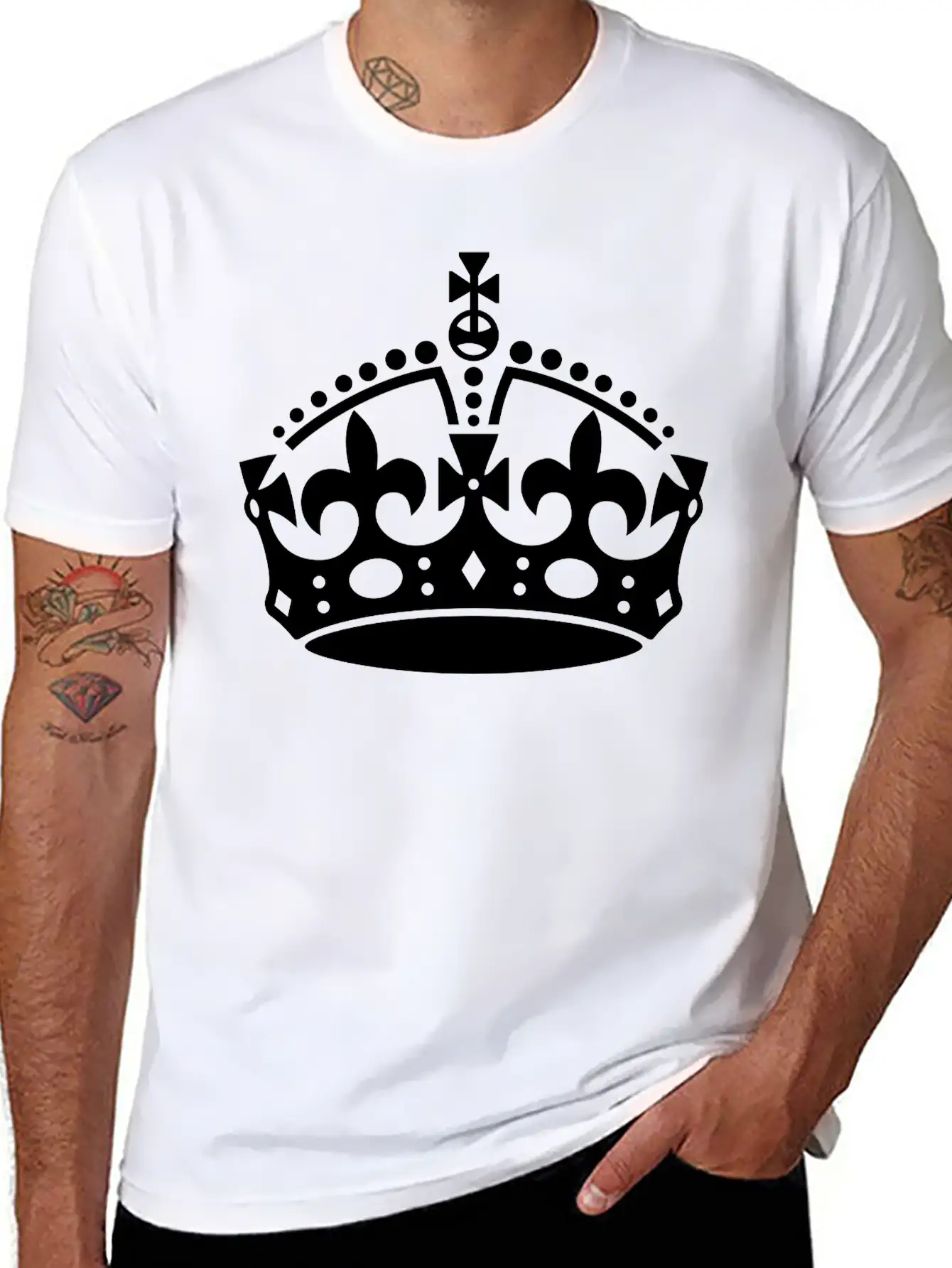 Crown Keep Calm Classic Cotton Tee – Unisex Comfort For Any Season
