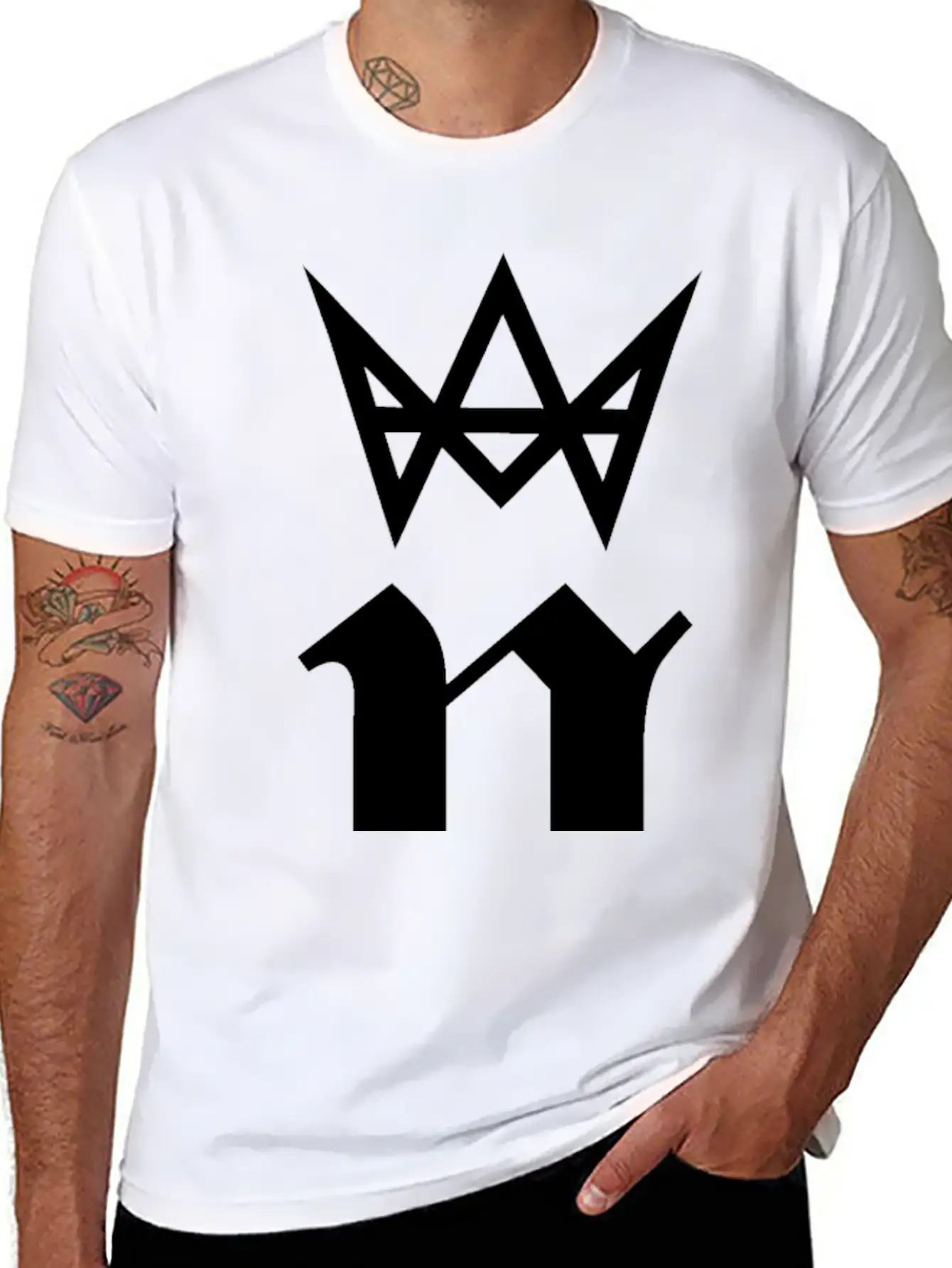 Crown N Wh Png Breathable Graphic T-Shirt – Perfect For Casual Days