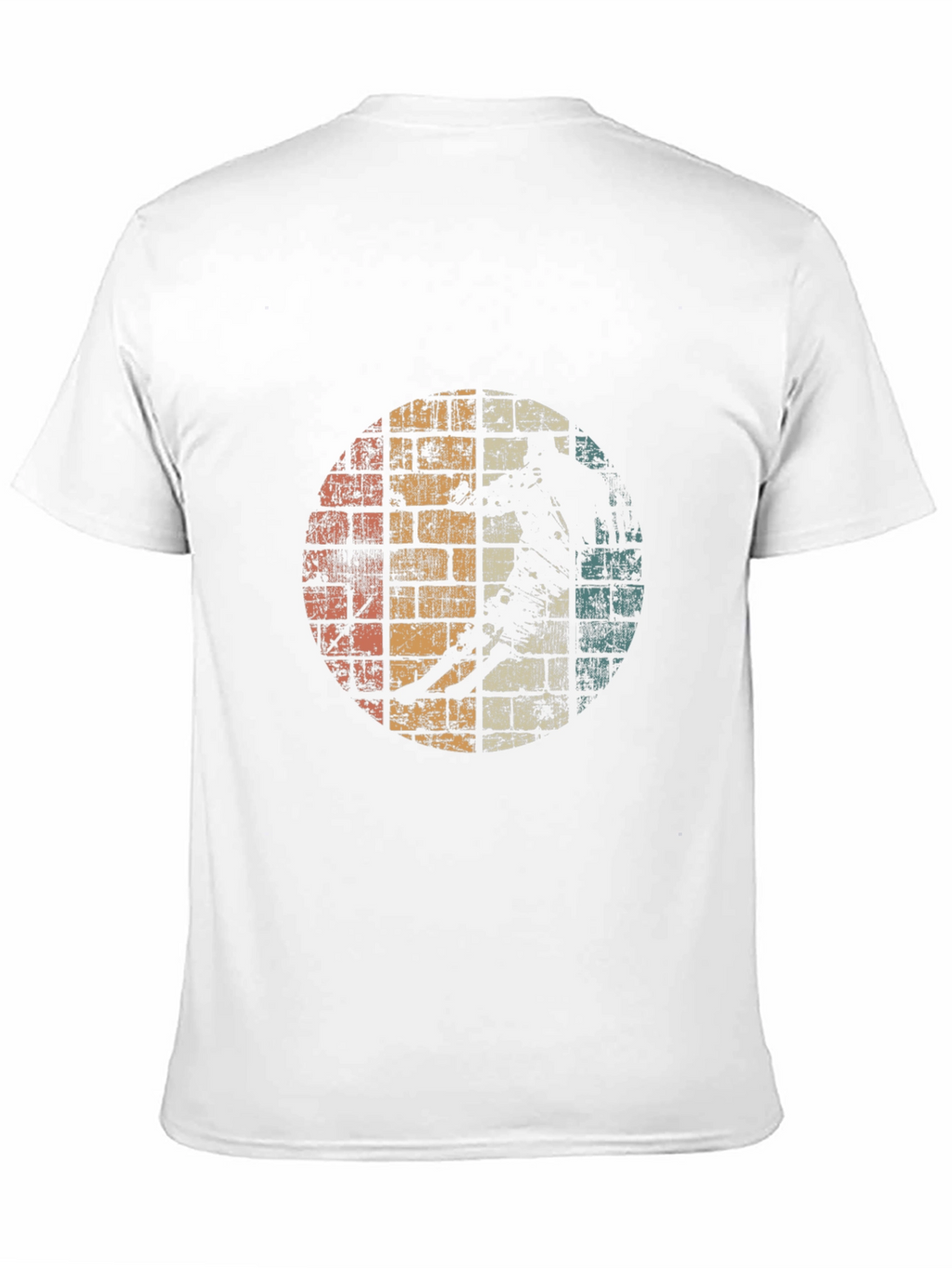 Retro Graphic T-Shirt - Distressed Skater Design