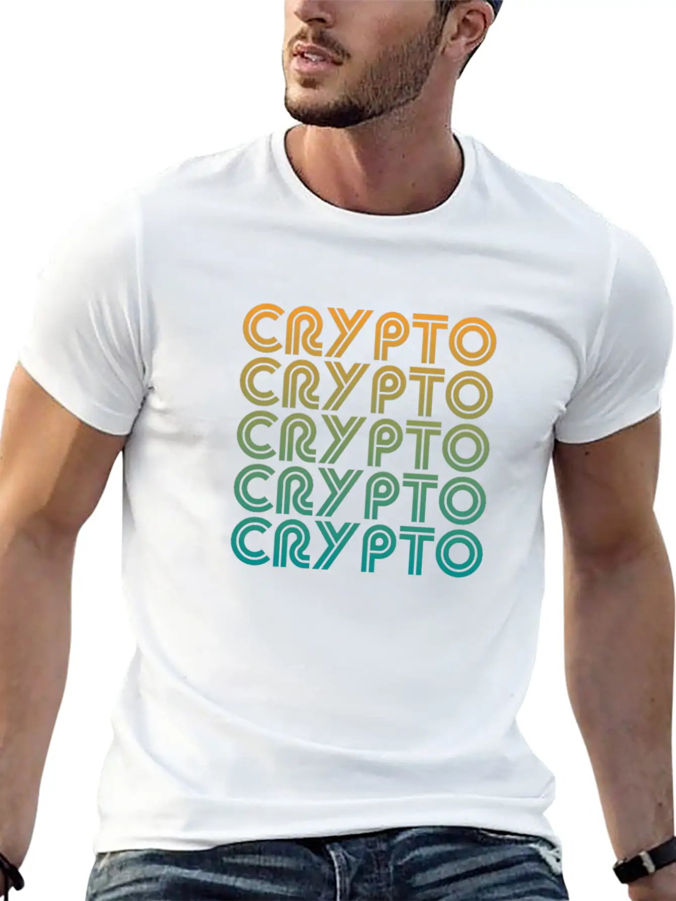 Crypto Art Deco Design Classic Cotton Tee – Unisex Comfort For Any Season