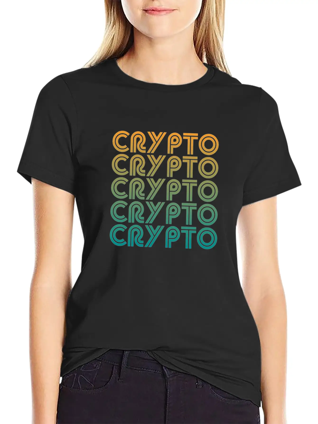 Crypto Art Deco Design Classic Cotton Tee – Unisex Comfort For Any Season