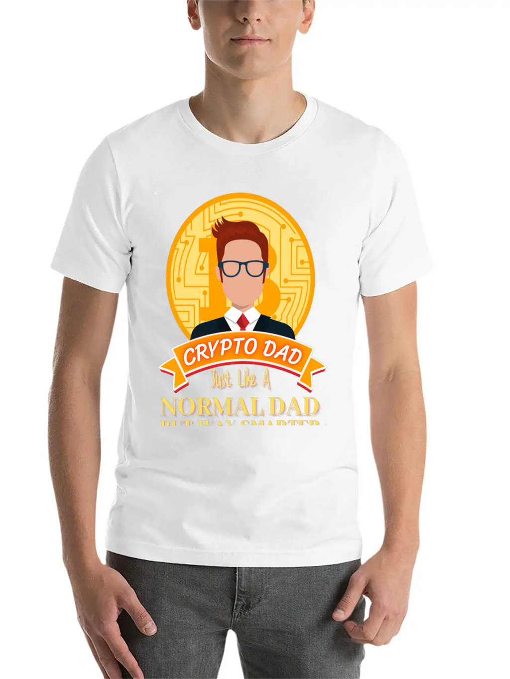 Crypto Dad Just Like A Normal Dad T-Shirt Essential Cotton Tee For Daily Outfits – Unisex Style