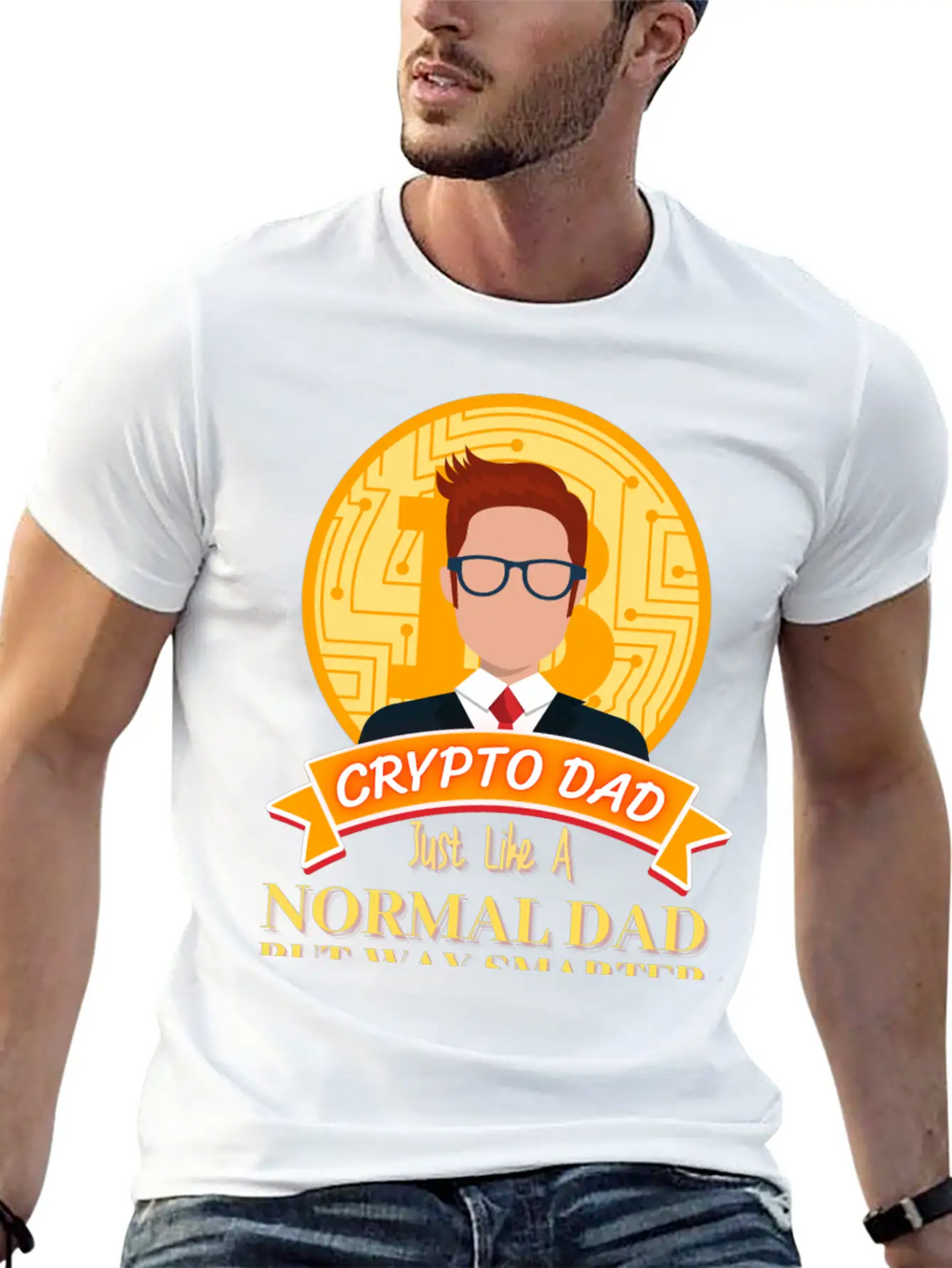 Crypto Dad Just Like A Normal Dad T-Shirt Essential Cotton Tee For Daily Outfits – Unisex Style