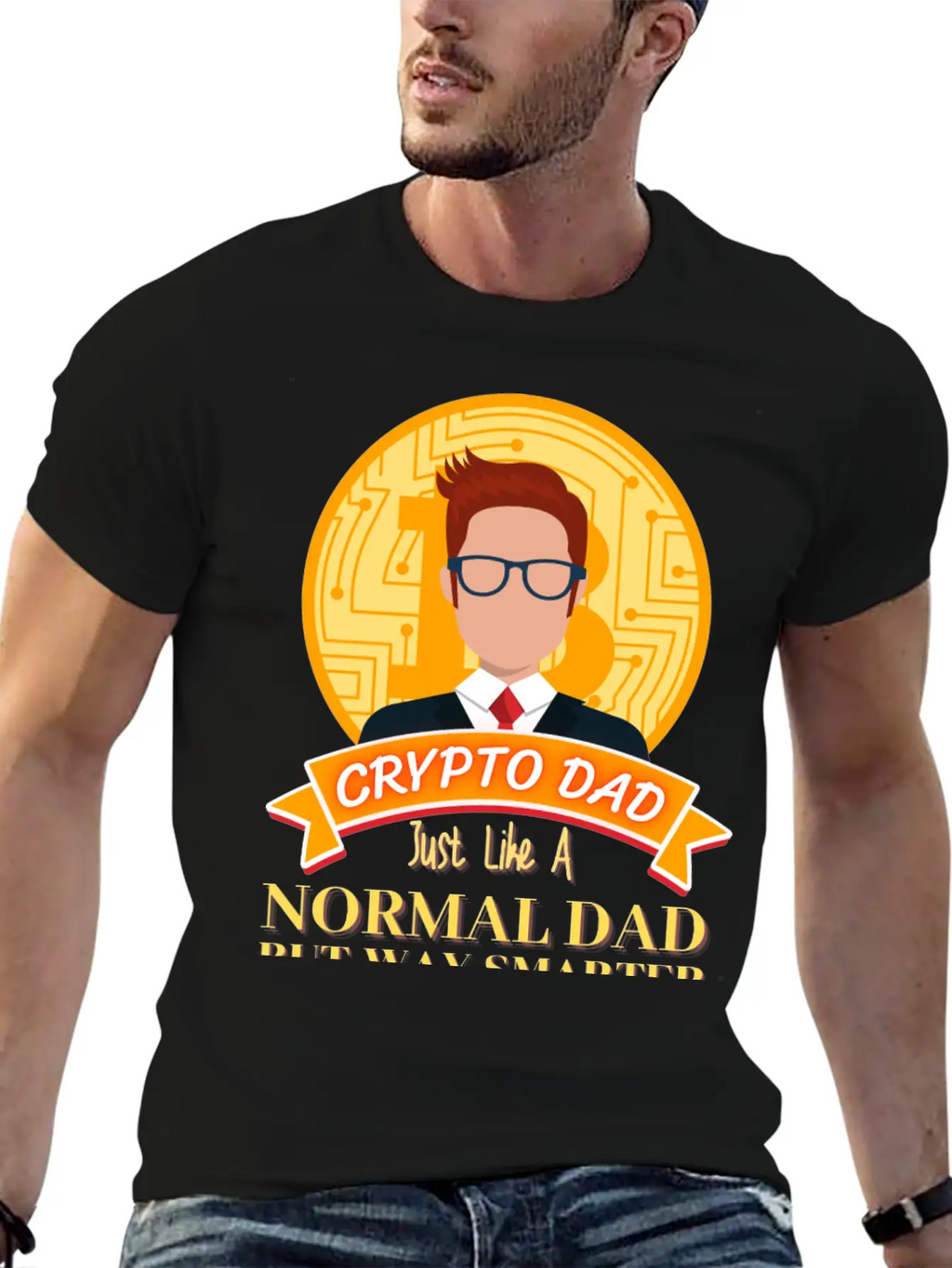 Crypto Dad Just Like A Normal Dad T-Shirt Essential Cotton Tee For Daily Outfits – Unisex Style